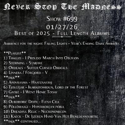 #699 - 01-27-26 - Best of 2025: Full Length Albums