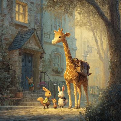 The First Day of School in Animal Town 🐰🐿️ Kid's Story