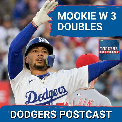 DODGERS POSTCAST: Dodgers sweep in spite of the shakey bullpen. Mookie has 4 hits and 3 doubles.