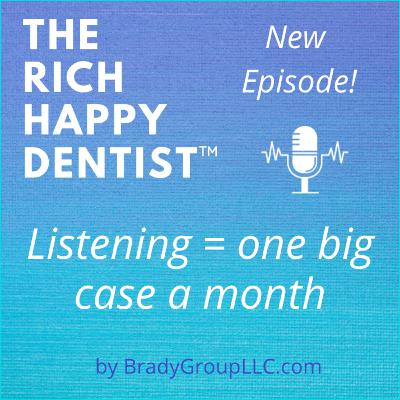 LISTENING = one big case a month