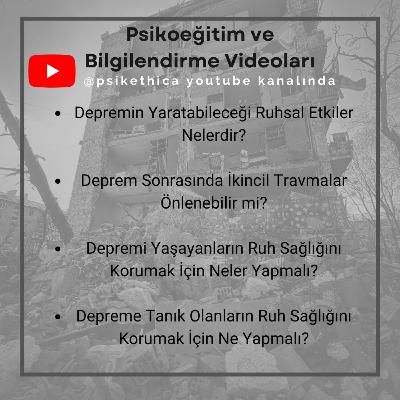 Depremi Yaşayanların Ruh Sağlığını Korumak İçin Neler Yapılmalı?