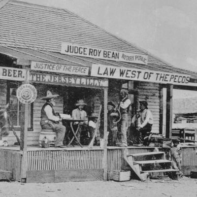 A saloon courtroom?