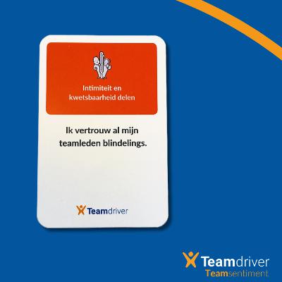 6. Femmy van Veranderen met impact over de stelling 'Ik vertrouw al mijn teamleden blindelings.' 6. Femmy van Veranderen met impact over de stelling 'Ik vertrouw al mijn teamleden blindelings.'