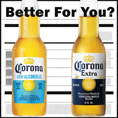 Corona Non-Alcoholic vs. Corona Extra Corona Non-Alcoholic vs. Corona Extra