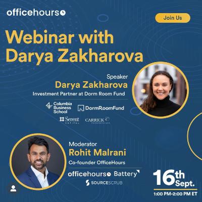 Webinar with Darya Zakharova