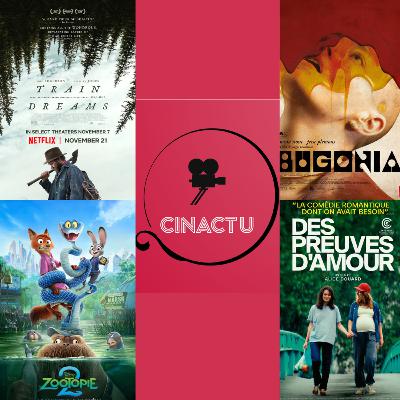 CinActu #48: Train Dreams, Zootopie 2, Wicked 2, La Voix de Hind Rajab, Bugonia, Des Preuves d’Amour, Pour l’Eternité, Aigles de la République, Running Man, Love Me Tender, Les Enfants Vont Bien etc..