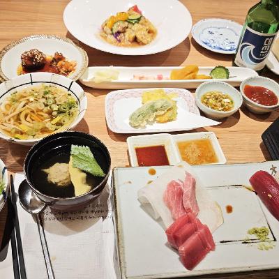 韓国#57-14：マグロ刺し定食@ポンチャムチin釜山