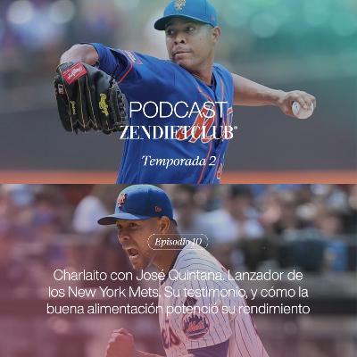 Charlaito con José Quintana, lanzador de los Mets de Nueva York