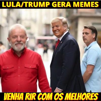 Esquerda faz memes sobre flerte entre Trump e Lula e bolsonaristas surtam