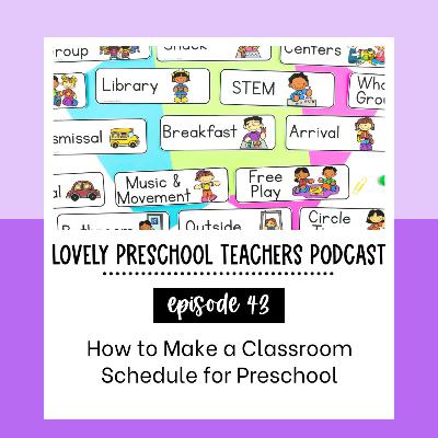 How to Make a Classroom Schedule for Preschool How to Make a Classroom Schedule for Preschool
