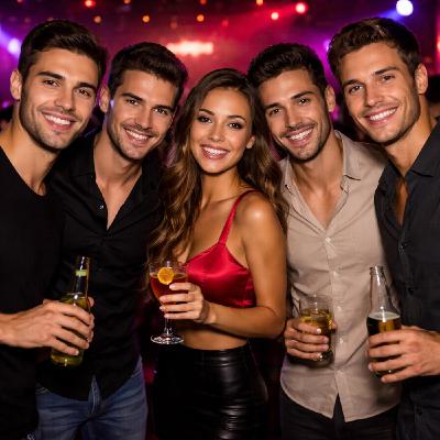 En la fiesta de la empresa