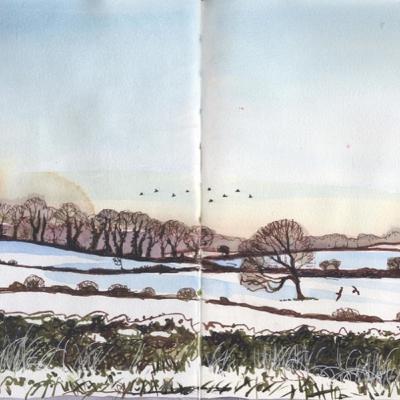 Episode 52: Jack Frost Is An Artist - Sketching A Winter Wonderland in Watercolour Episode 52: Jack Frost Is An Artist - Sketching A Winter Wonderland in Watercolour