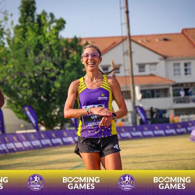 Gerda Steyn maak haar buiging in die Soweto-marathon Gerda Steyn maak haar buiging in die Soweto-marathon