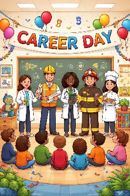 Garret spoke at career day in his son’s class. Garret spoke at career day in his son’s class.
