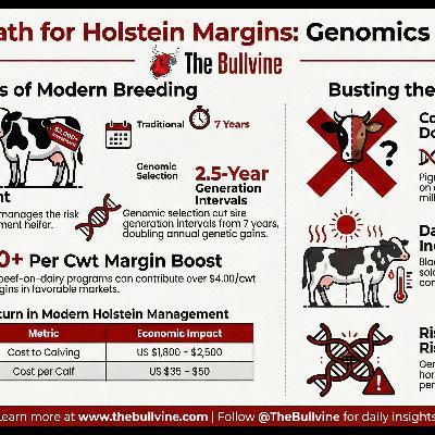 E467 Stop Breeding by Color: Genomics, Heat Stress and Beef‑on‑Dairy Math That Can Add Over $4/cwt to Holstein Margins E467 Stop Breeding by Color: Genomics, Heat Stress and Beef‑on‑Dairy Math That Can Add Over $4/cwt to Holstein Margins