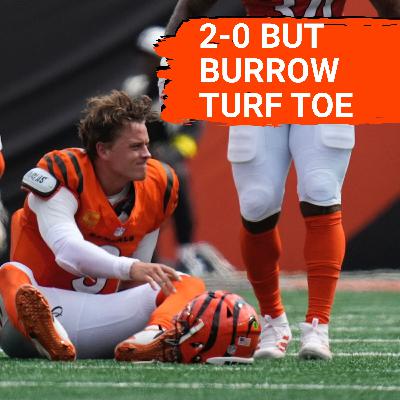 Bengals Escape Wild Week 2 with a Win After Joe Burrow's Toe Injury
