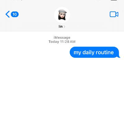 나의 하루 일과