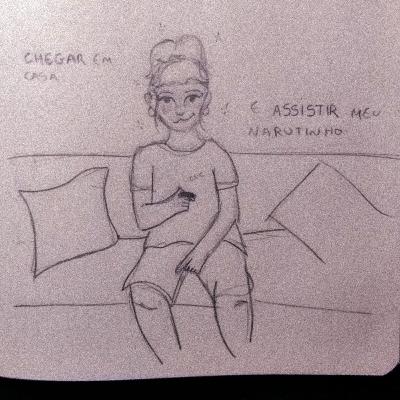 Chegar em casa e assistir meu narutinho