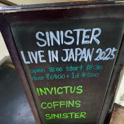 Sinisterライブレポなど