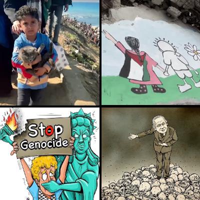 Episode 254 - Free Palestine and humanity from lies, supremacist cults, and genocidal empire, part2