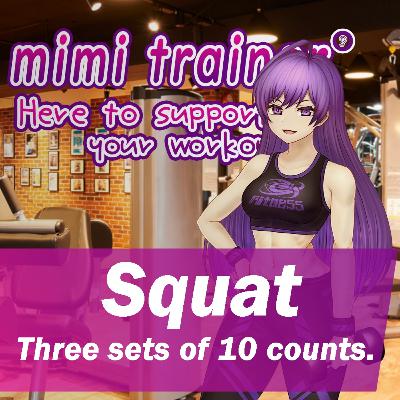 Bell | Squat (10 times x 3 sets) | mimi trainer
