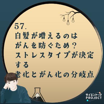 57. 白髪が増えるのはがんを防ぐため?ストレスタイプが決定する老化とがん化の分岐点 #科学系ポッドキャストの日 57. 白髪が増えるのはがんを防ぐため?ストレスタイプが決定する老化とがん化の分岐点 #科学系ポッドキャストの日