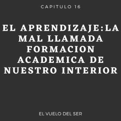 Cap 16 El Aprendizaje: la mal llamada formación académica de nuestro interior