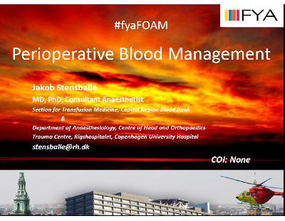 Episode 4: Perioperative Blood Management (POBM)