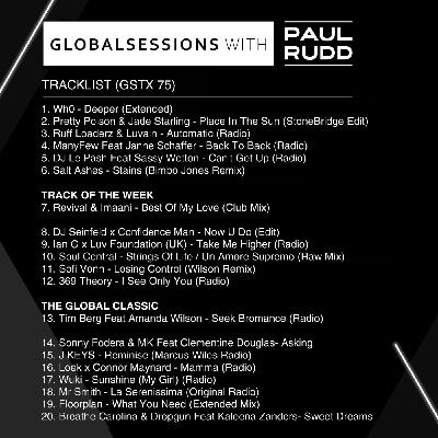 The Globalsessions with Paul Rudd - Episode 75 The Globalsessions with Paul Rudd - Episode 75