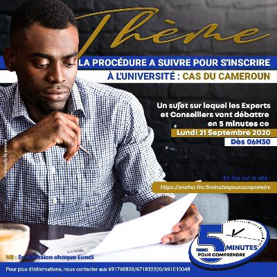 La procédure à suivre pour s'inscrire à l'Université : le cas du Cameroun