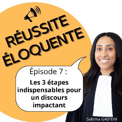 Episode 7 - Les 3 étapes indispensables pour un discours impactant Episode 7 - Les 3 étapes indispensables pour un discours impactant