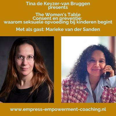 The Women's Table: Consent en preventie: waarom seksuele opvoeding begint bij kinderen. Met als gast Marieke van der Sanden