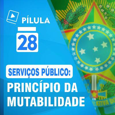 🔴 Pílula 28 - Serviços Públicos Mutabilidade Do Regime Jurídico