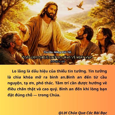 [17/02/2026] Lời Chúa Hôm Nay – Thứ Ba. Mồng Một Tết