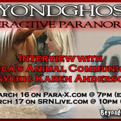 Beyond Ghosts Episode 57 - Interview with Psychic Karen Anderson