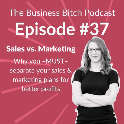 Ep. 37: Why You MUST Separate Your Sales & Marketing Plans