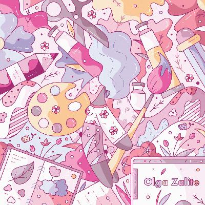 Ep 17: Switching from a design job to a full time illustration career with Olga Zalite