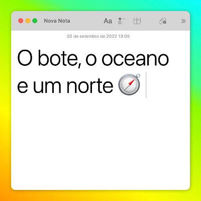O bote, o oceano e um norte