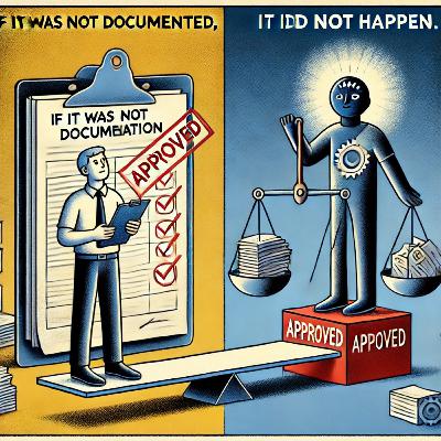 If it is not documented, it did not happen!