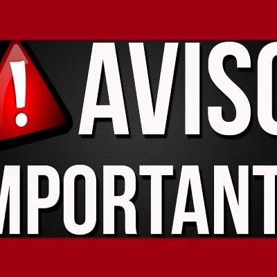 Aviso importante