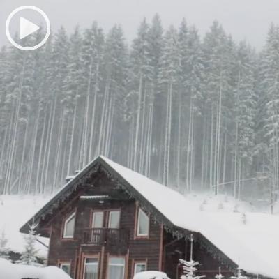 Blizzard Sounds for Sleep Video (1-hour Video) Relaxing White Noise