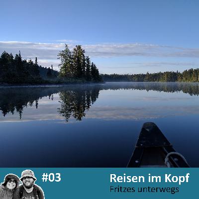 Der frühe Paddler sieht den Elch