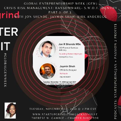 #GlobalGEW Week Crisis Risk Management- Ransomware S.W.O.T. Identity part 2 with Startup Grind Jacksonville - Part 2 #GlobalGEW Week Crisis Risk Management- Ransomware S.W.O.T. Identity part 2 with Startup Grind Jacksonville - Part 2