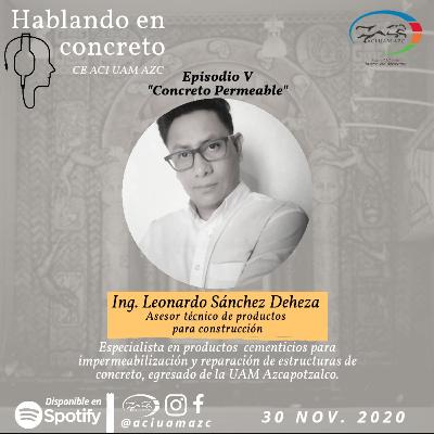 Ing. Leonardo Sánchez Deheza - Concreto Permeable
