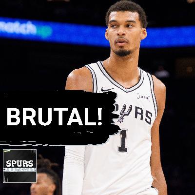 SPURS POSTCAST: Victor Wembanyama struggles again | Spurs COLLAPSE vs Luka Doncic, Lakers