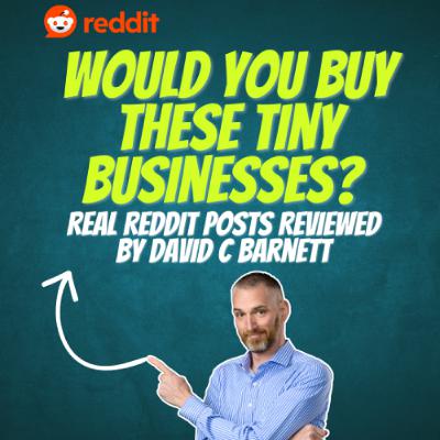 Would You Buy These Tiny Businesses Real Reddit Posts Reviewed by David C Barnett