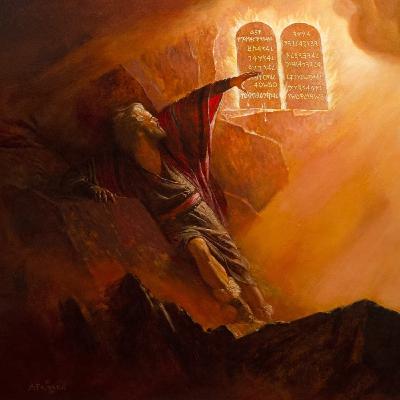 The LORD Gives the Ten Commandments—Ex 20:1-24(25-26)