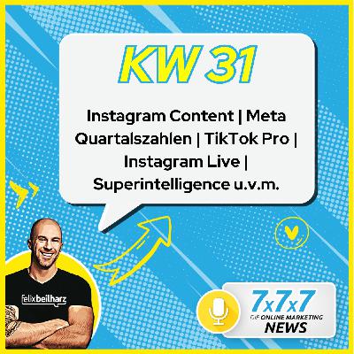 Interaktionen auf Facebook steigen stark an - KW31/25 Interaktionen auf Facebook steigen stark an - KW31/25