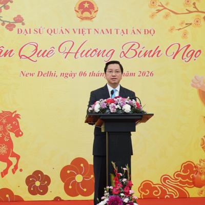 Tin quốc tế - Ấm áp Tết Cộng đồng Xuân Quê hương Bính Ngọ tại Ấn Độ