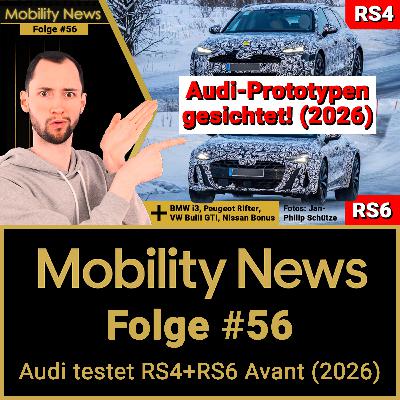 Audi-Erlkönige (2026) im Wintertest: S4, RS4, RS6 & RS6 Sportback e-tron | Mobility News #56